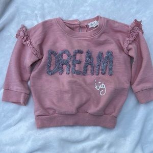 “Dream Big” Jessica Simpson 12m pullover for baby